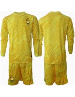 Frankrike Keeper Hjemmedraktsett Barn EM 2024 Lange ermer (+ bukser)